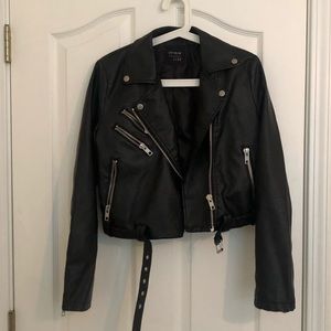 Faux leather jacket